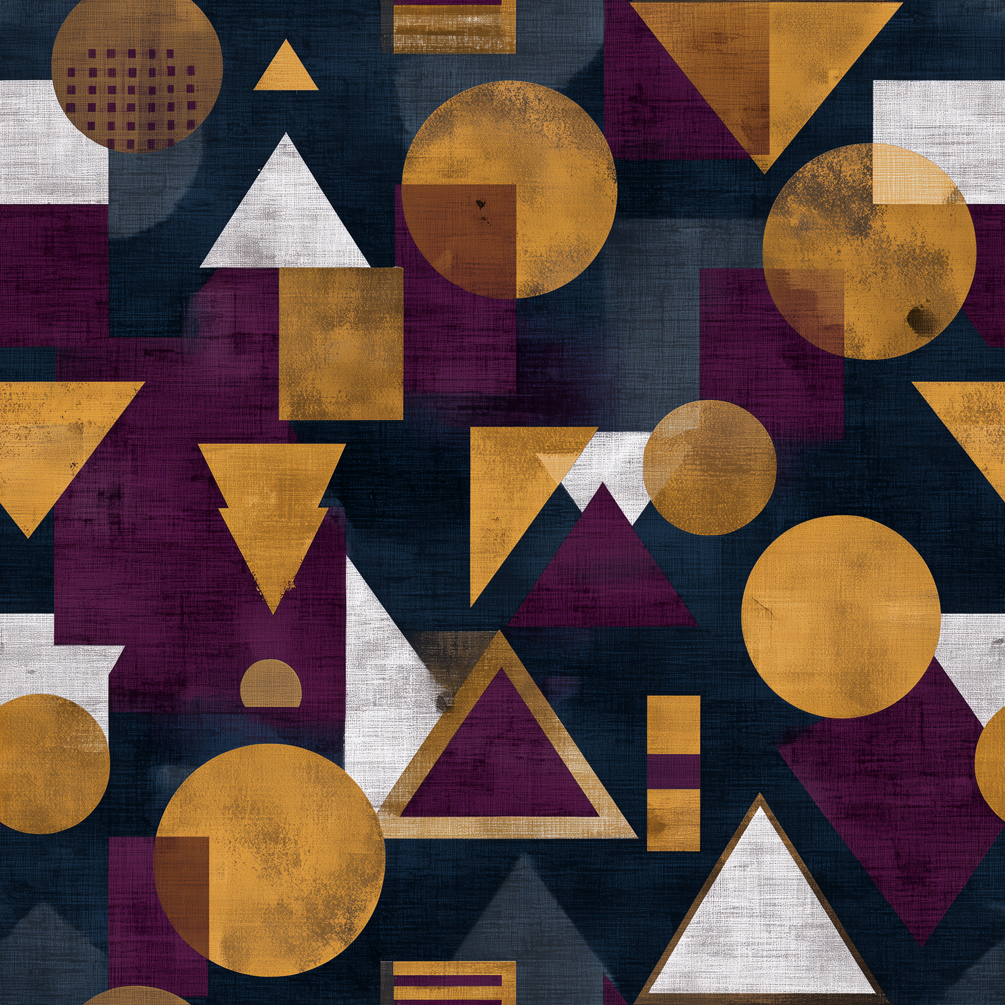 GeoMuse – Modern Geometrik Baskılı Kumaş