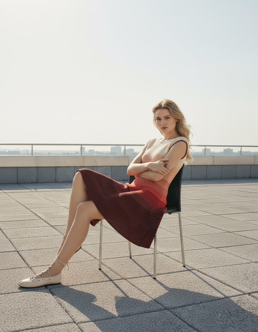 El Örgüsü Gradyan Elbise