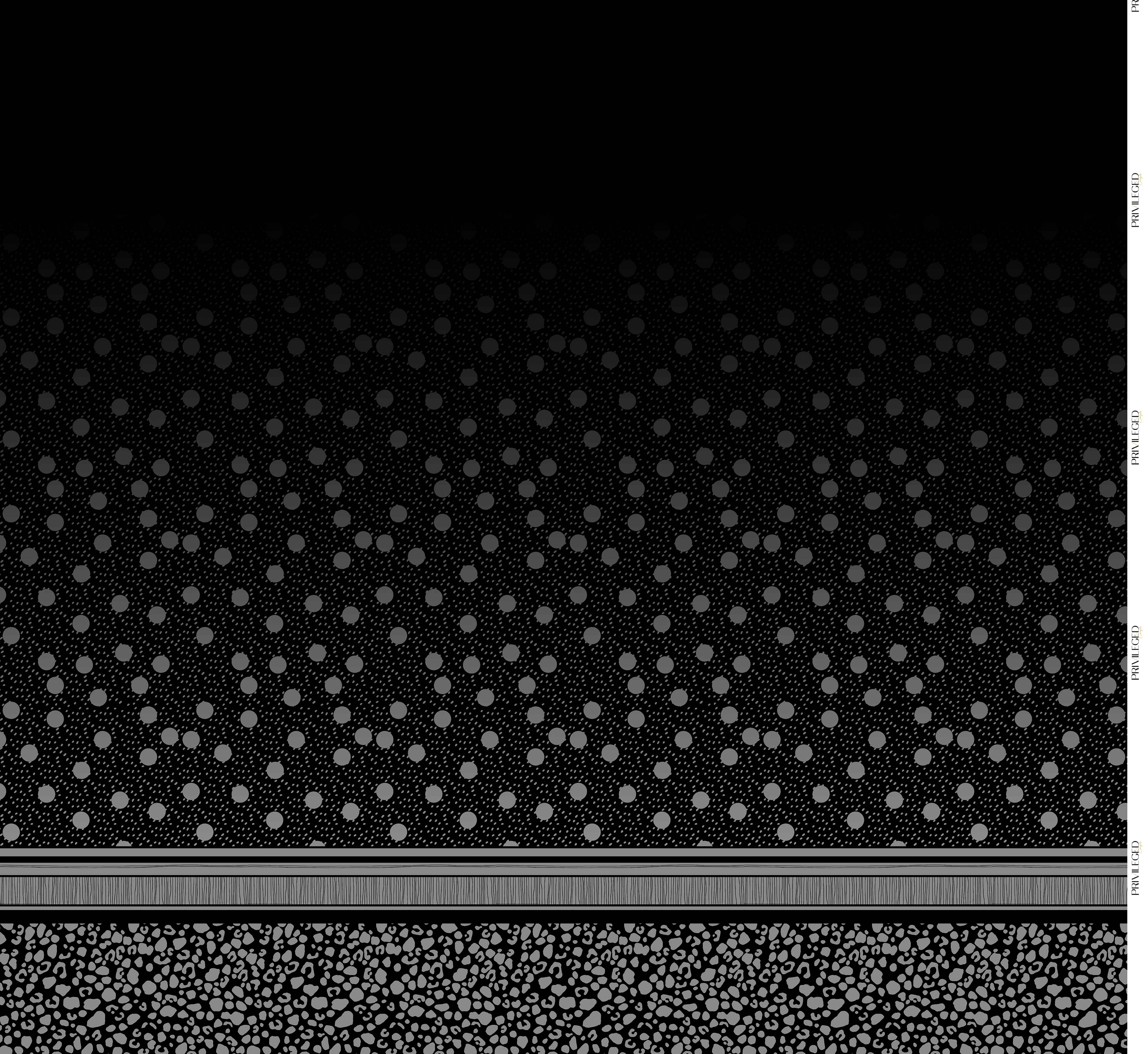 Noir Dot Gradient – Zarif Panel Baskılı Kumaş