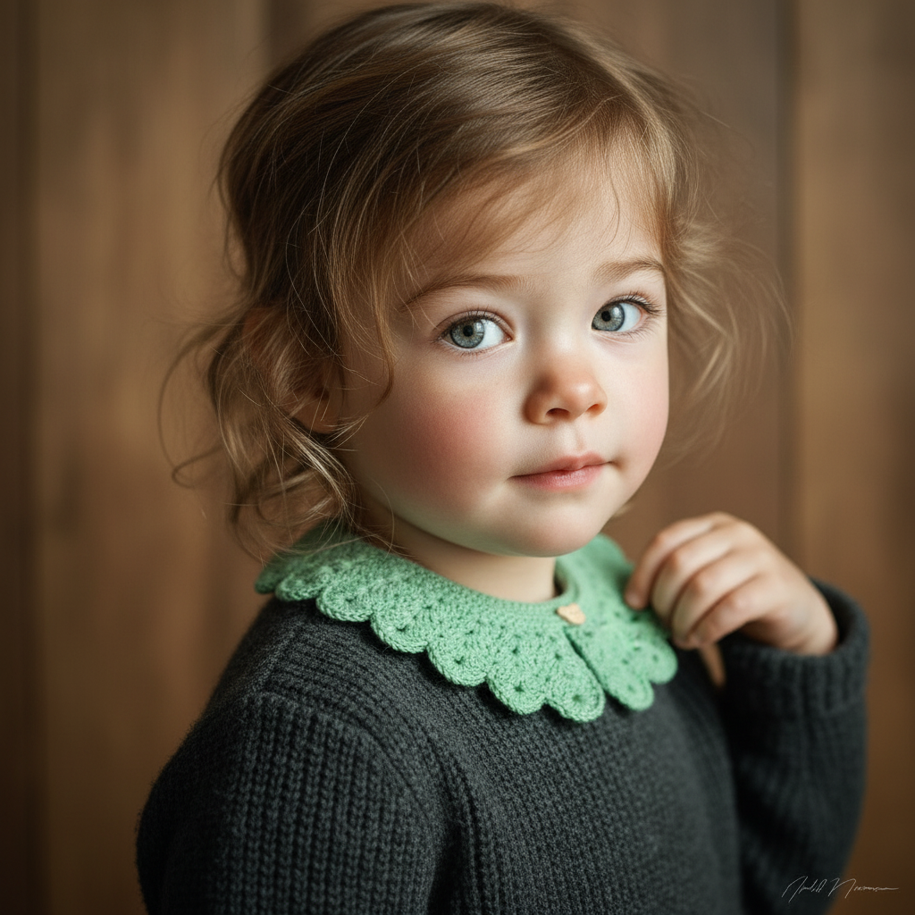 El Yapımı Bebek Yakası | Yeşil Örgü Tasarım