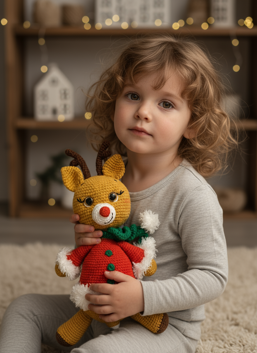 El Örgüsü Geyik Oyuncak | 30 cm