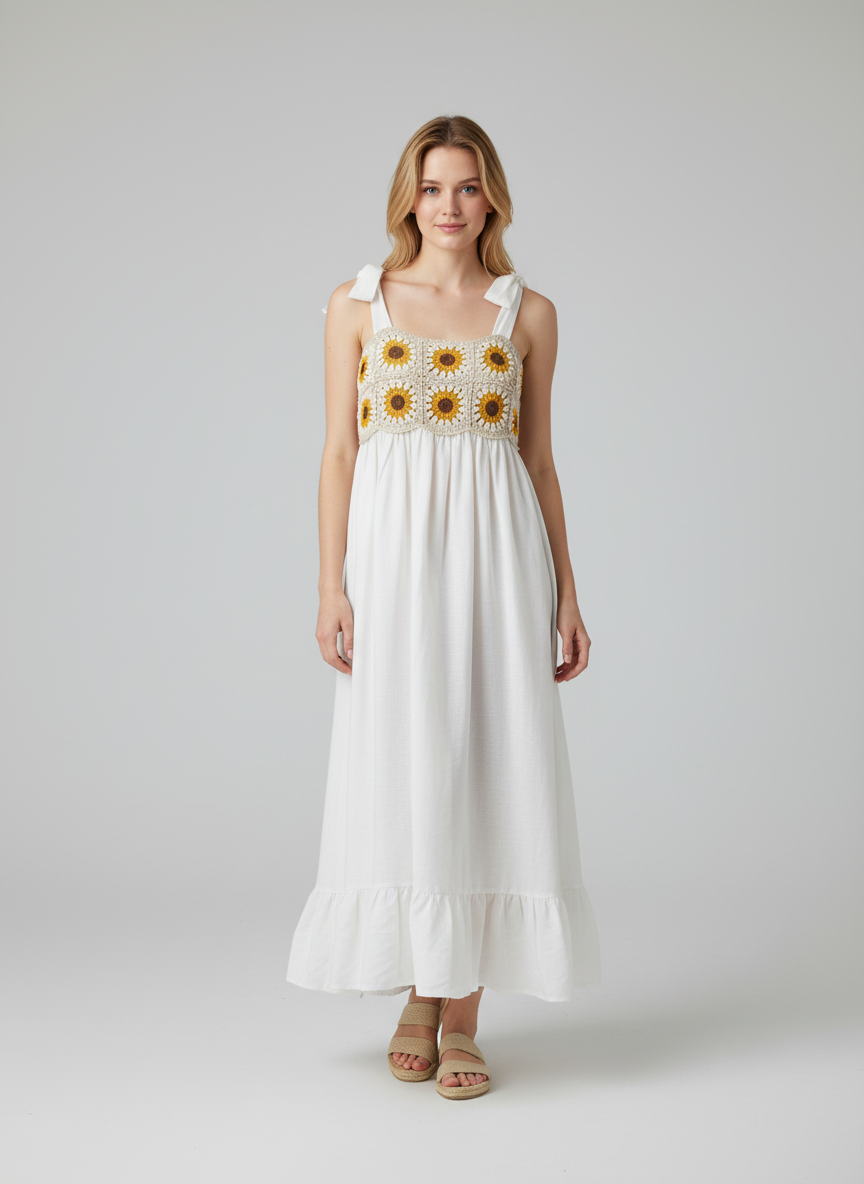 El Örgüsü ve Dokuma Kumaş Anne–Kız Kombini