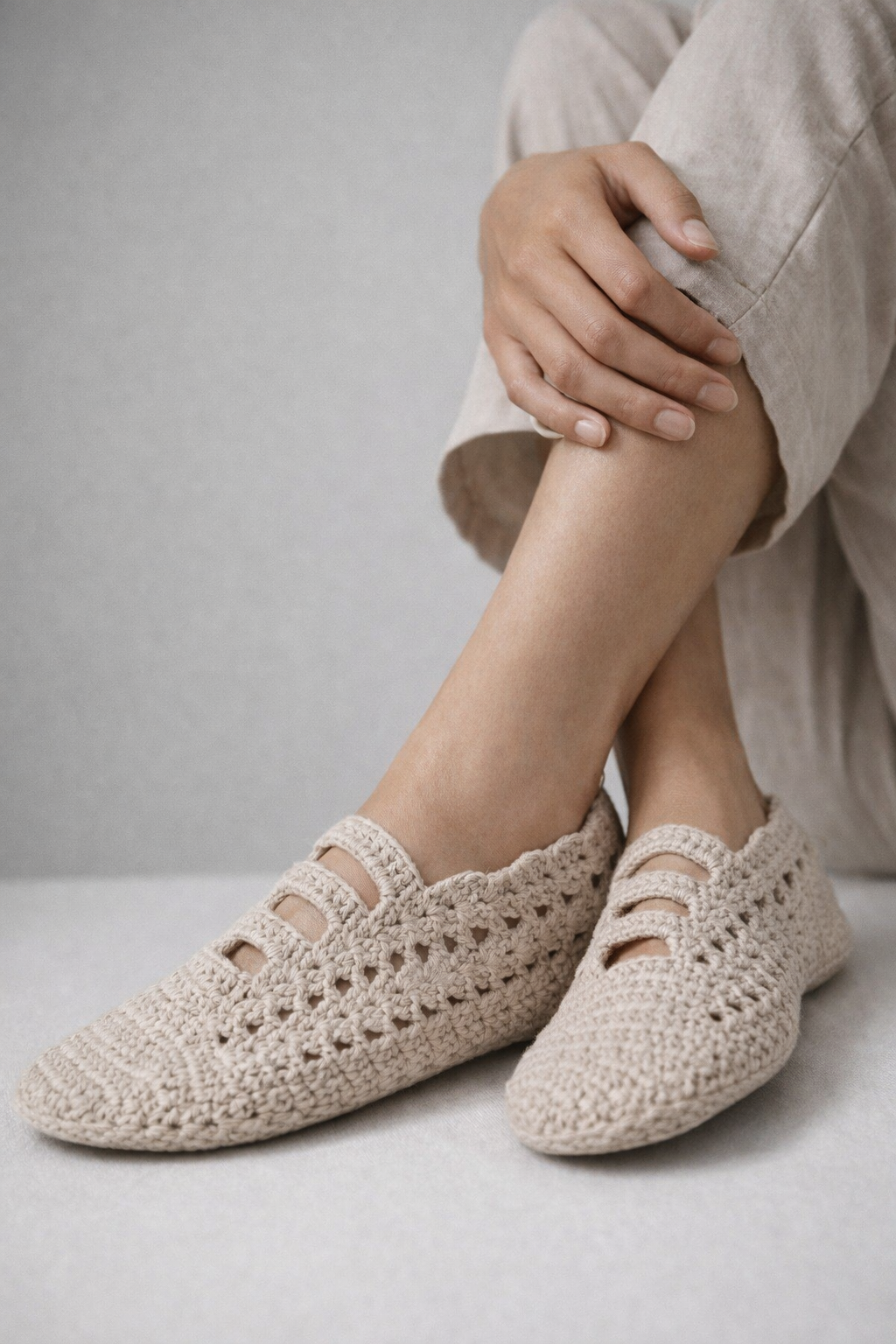 El Örgüsü Bej Patik