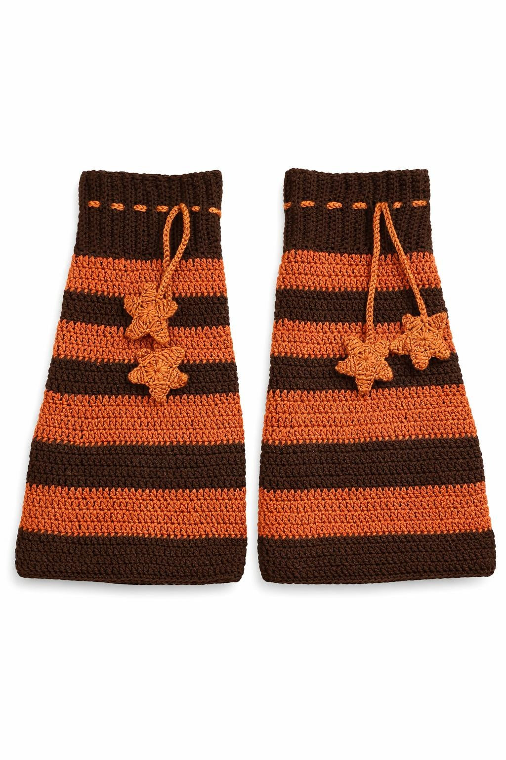 El Örgüsü Çizgili Kadın Tozluk